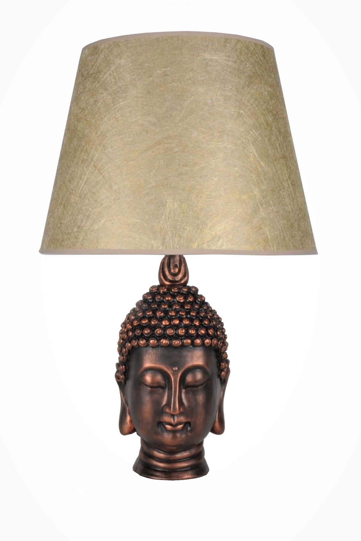 qdec Modern Dizayn Büyük Buda Abajur Bakır Gold