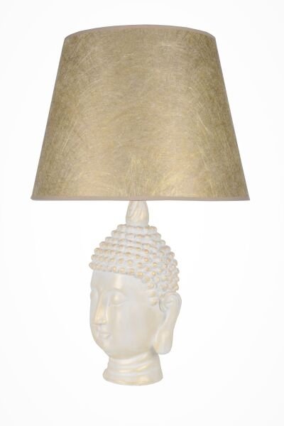 qdec Modern Dizayn Büyük Buda Abajur Beyaz Gold