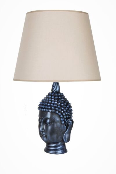 qdec Modern Dizayn Büyük Buda Abajur Cobalt Bej