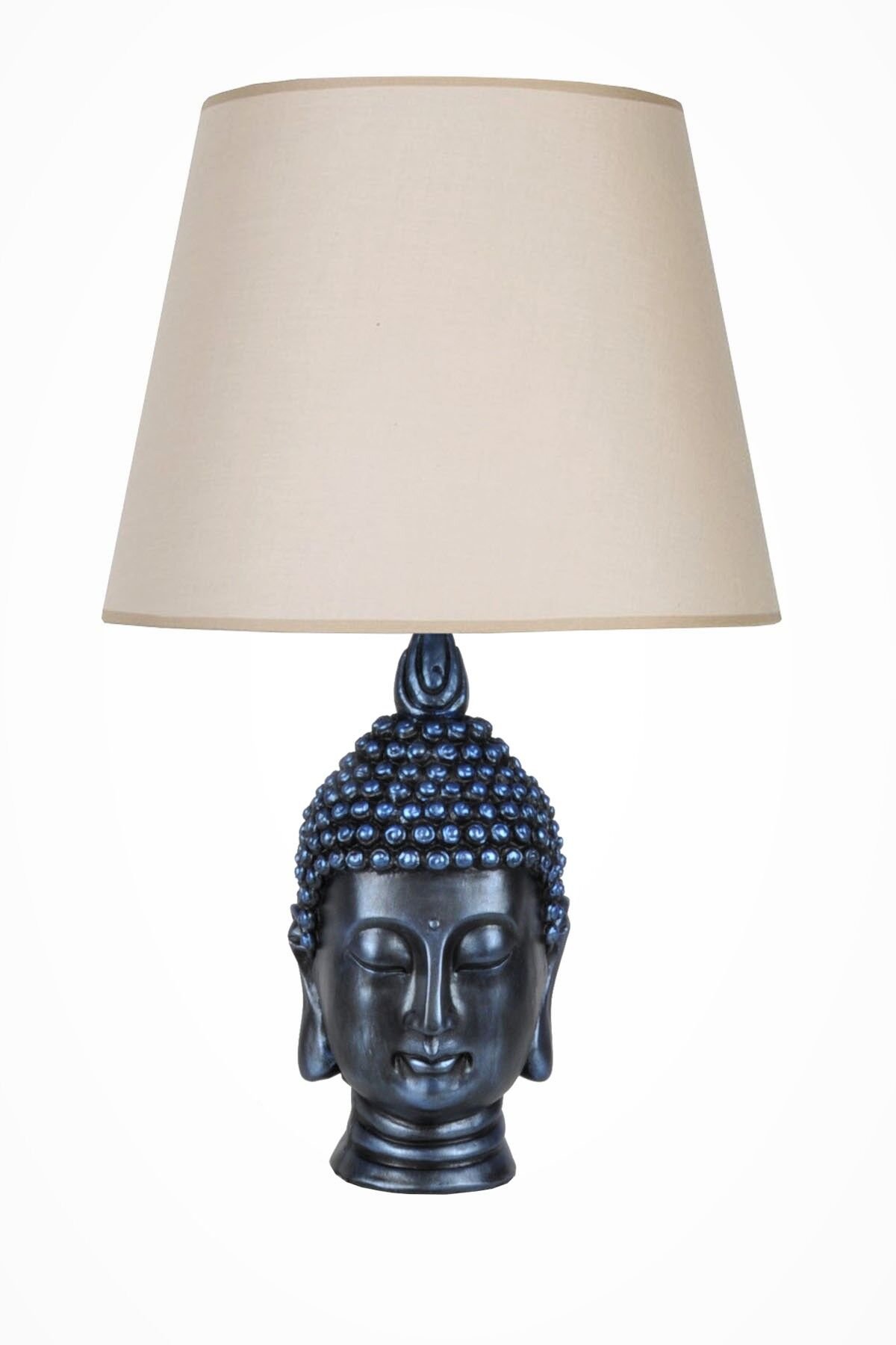 qdec Modern Dizayn Büyük Buda Abajur Cobalt Bej