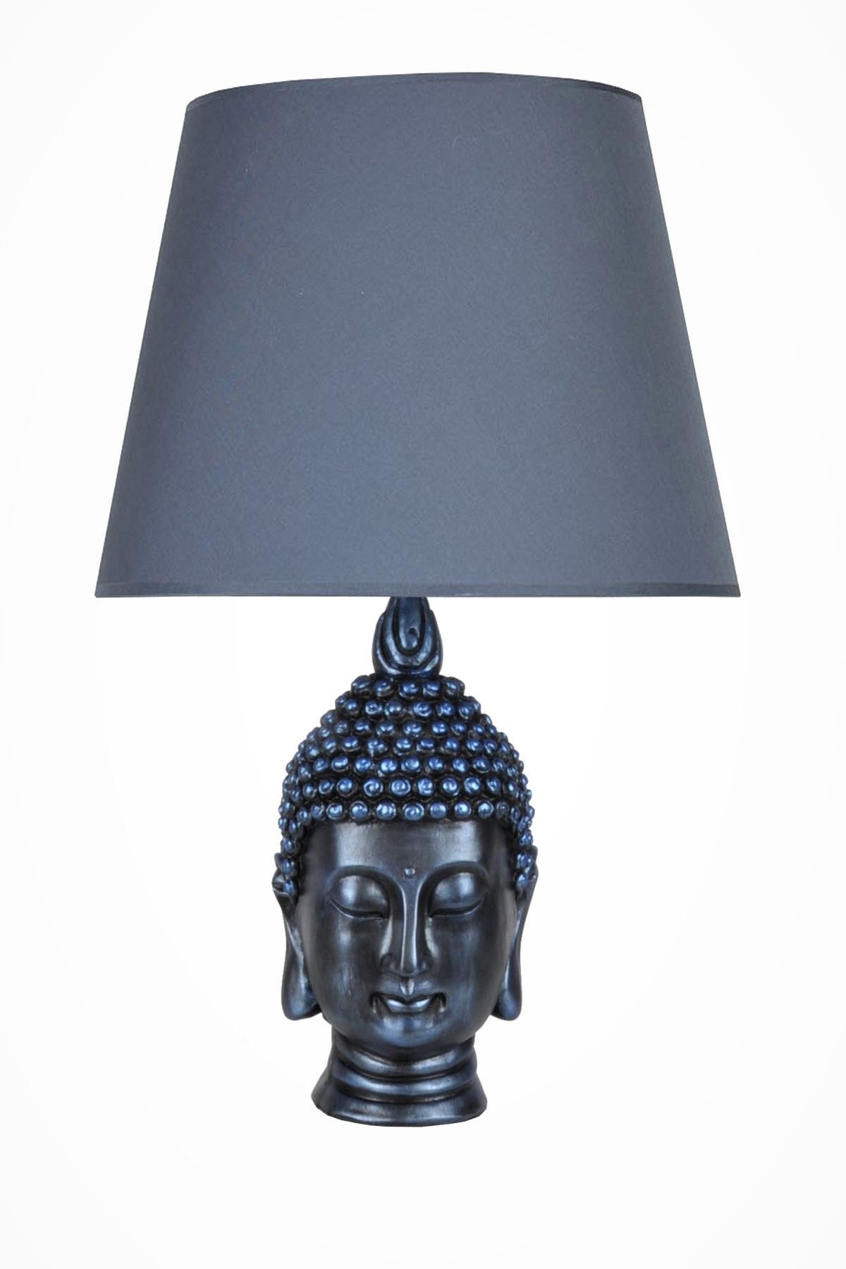 qdec Modern Dizayn Büyük Buda Abajur Cobalt Lacivert