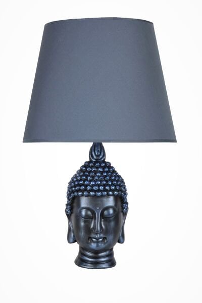 qdec Modern Dizayn Büyük Buda Abajur Cobalt Lacivert