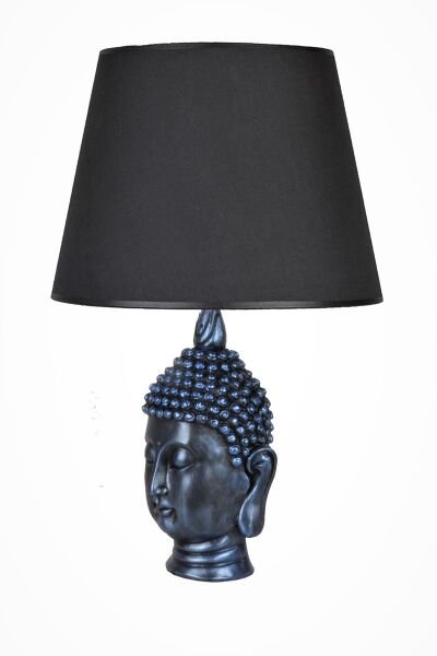 qdec Modern Dizayn Büyük Buda Abajur Cobalt Siyah