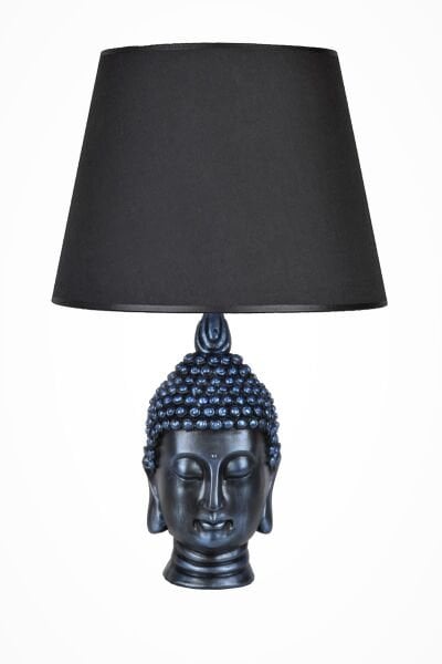 qdec Modern Dizayn Büyük Buda Abajur Cobalt Siyah