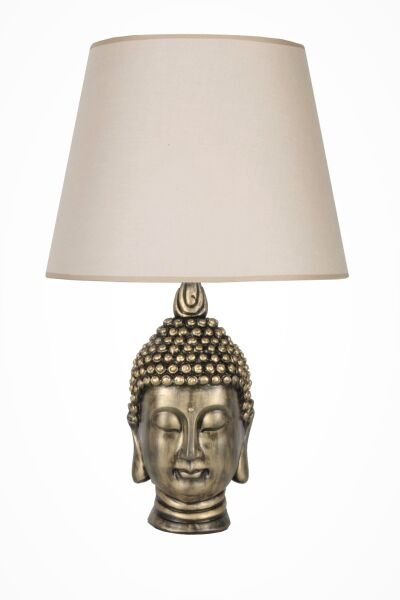 qdec Modern Dizayn Büyük Buda Abajur Gold Bej