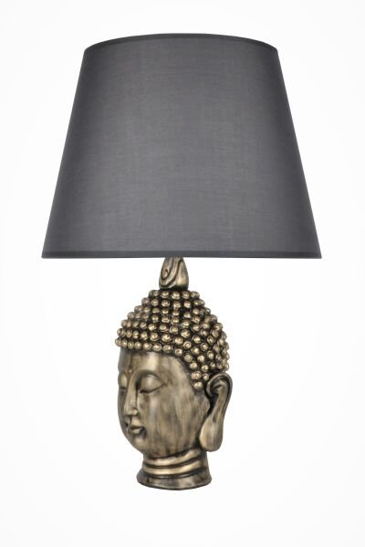 qdec Modern Dizayn Büyük Buda Abajur Gold Gri