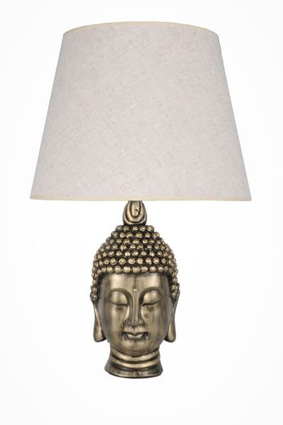 qdec Modern Dizayn Büyük Buda Abajur Gold Krem