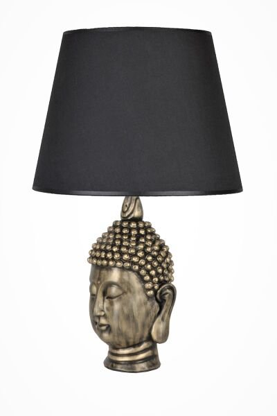 qdec Modern Dizayn Büyük Buda Abajur Gold Siyah