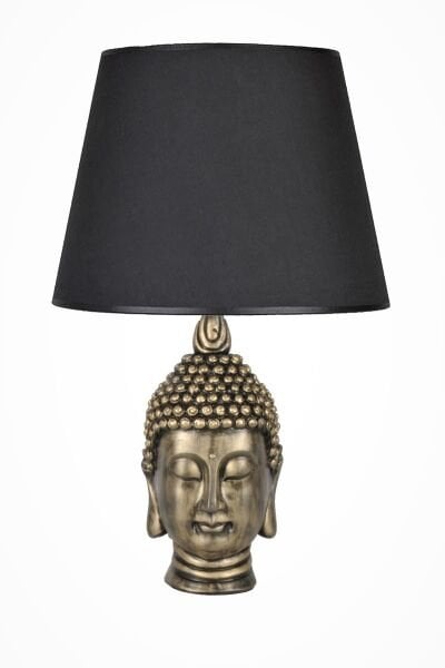 qdec Modern Dizayn Büyük Buda Abajur Gold Siyah