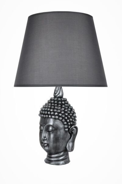 qdec Modern Dizayn Büyük Buda Abajur Gümüş Gri