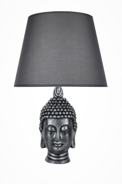 qdec Modern Dizayn Büyük Buda Abajur Gümüş Gri
