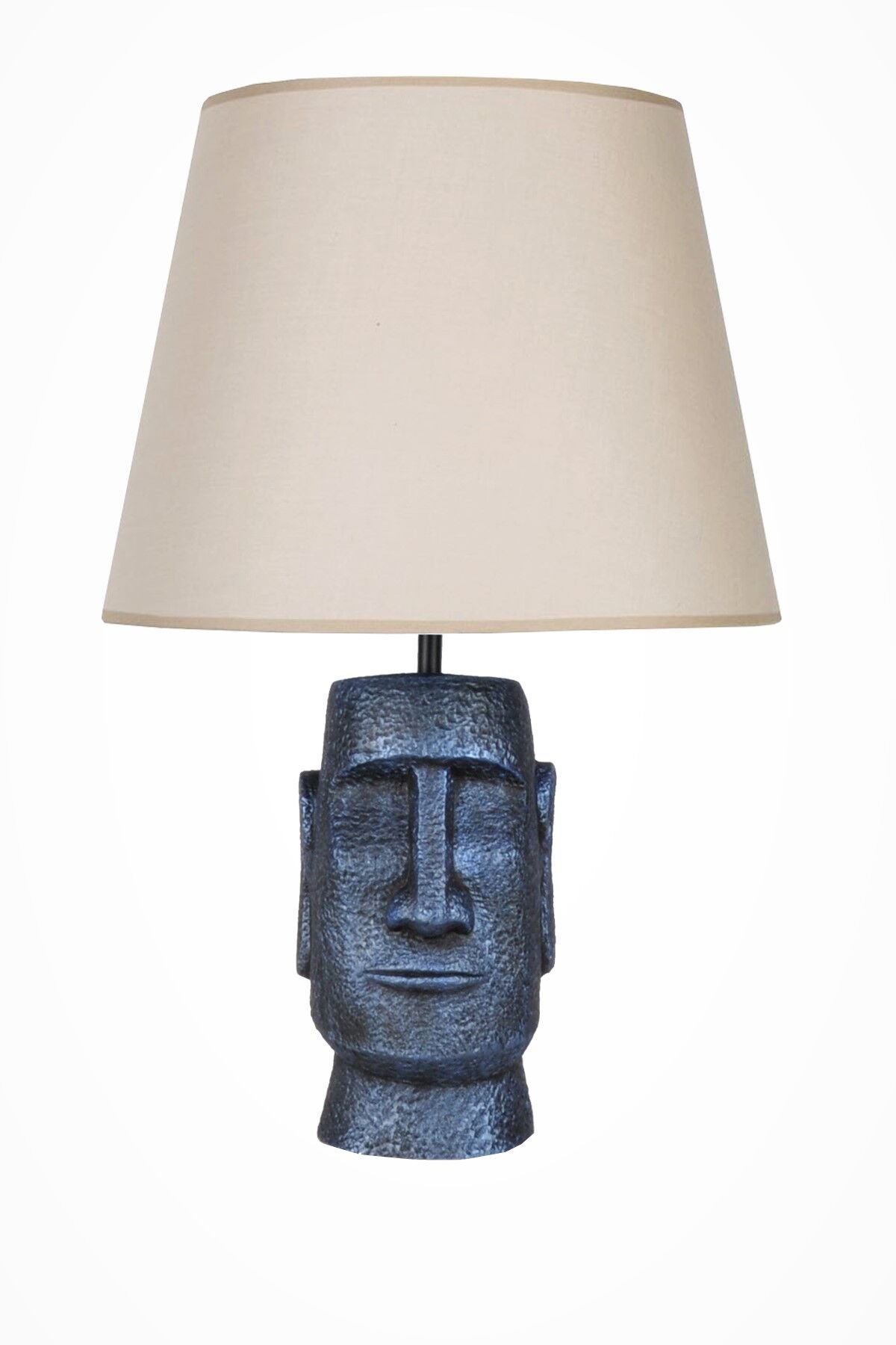 qdec Modern Dizayn Moai Abajur Cobalt Bej