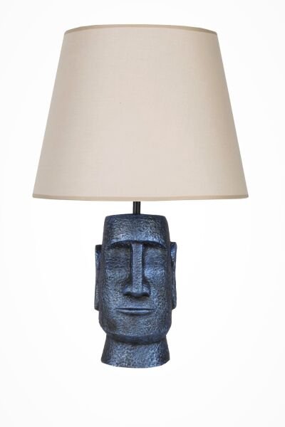 qdec Modern Dizayn Moai Abajur Cobalt Bej