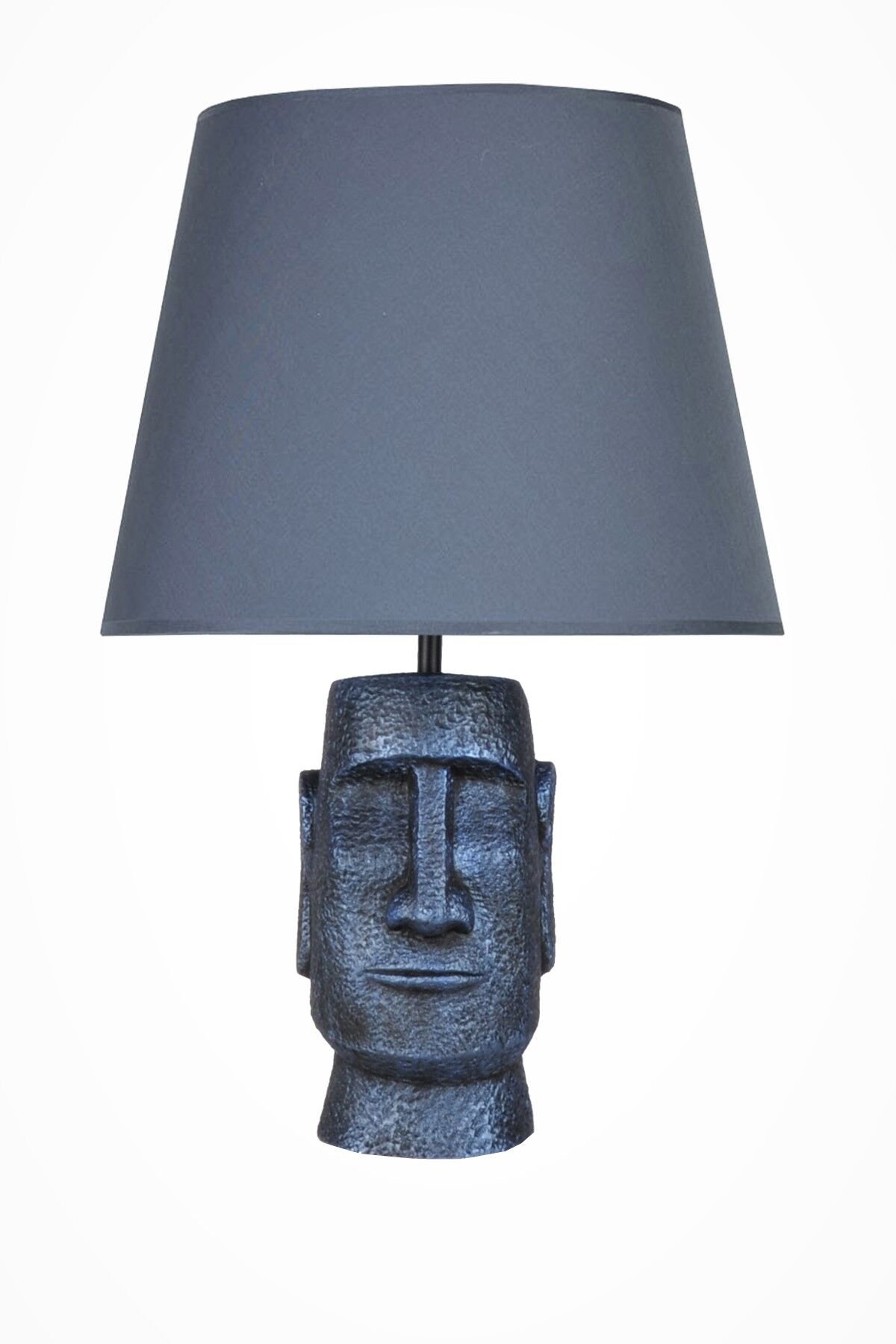 qdec Modern Dizayn Moai Abajur Cobalt Lacivert