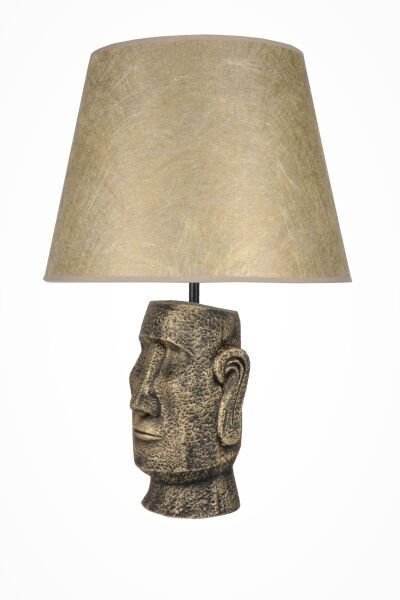 qdec Modern Dizayn Moai Abajur Gold Gold