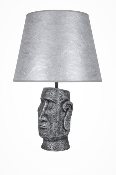 qdec Modern Dizayn Moai Abajur Gümüş Gümüş