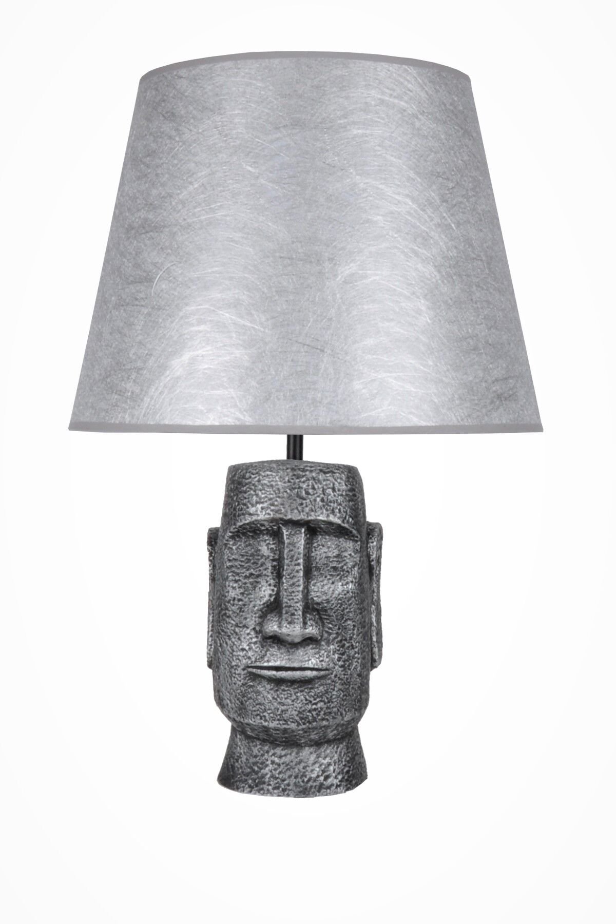 qdec Modern Dizayn Moai Abajur Gümüş Gümüş