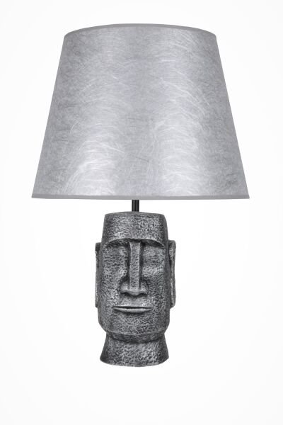 qdec Modern Dizayn Moai Abajur Gümüş Gümüş