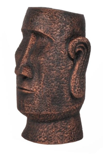 qdec Modern Dizayn Moai Biblo Bakır