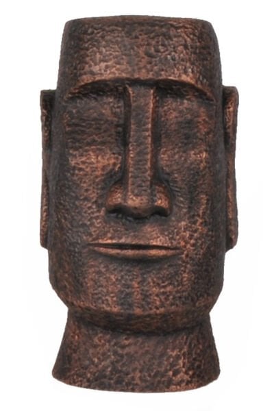 qdec Modern Dizayn Moai Biblo Bakır