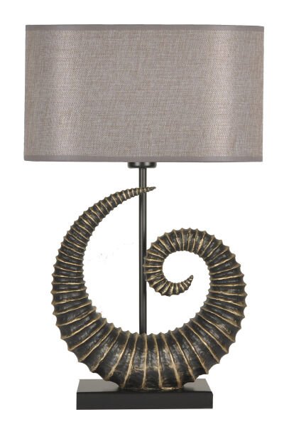 qdec Modern Dizayn Burgu Abajur Gold H.Gold