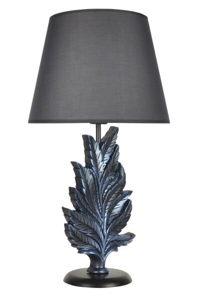 qdec Modern Dizayn Yaprak Abajur Cobalt Gri