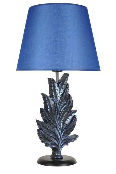 qdec Modern Dizayn Yaprak Abajur Cobalt Mavi