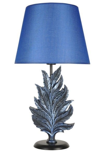 qdec Modern Dizayn Yaprak Abajur Cobalt Mavi
