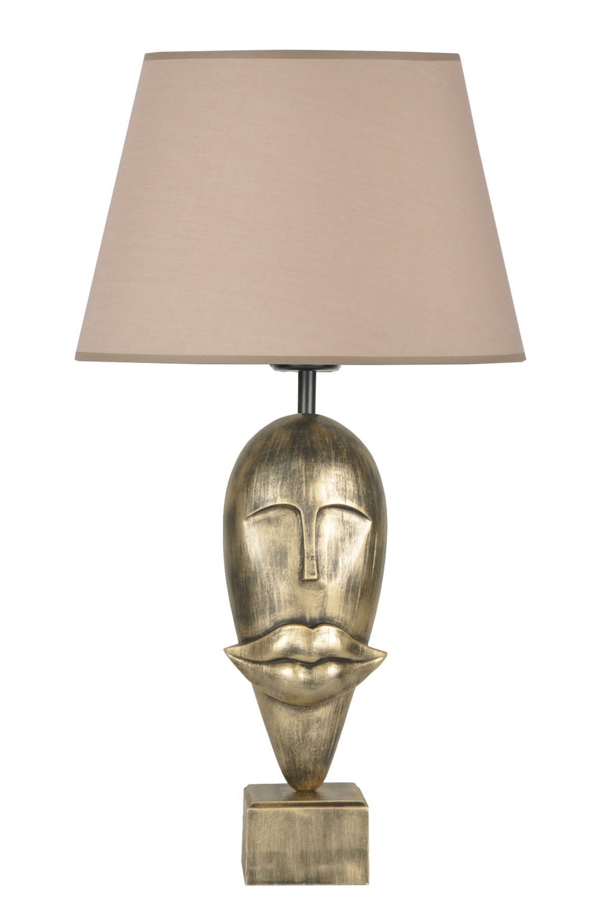 qdec Modern Dizayn Afrika Abajur Gold Bej