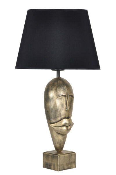 qdec Modern Dizayn Afrika Abajur Gold Siyah
