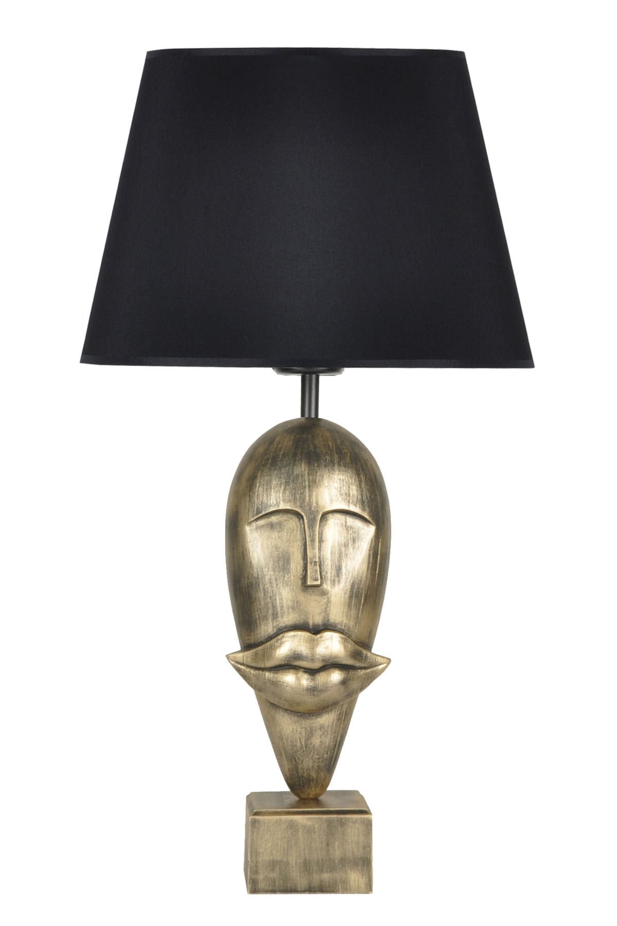 qdec Modern Dizayn Afrika Abajur Gold Siyah