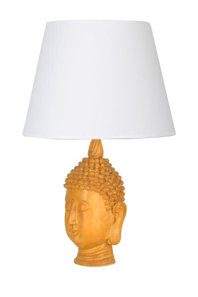 qdec Modern Dizayn Büyük Buda Abajur Sarı Beyaz