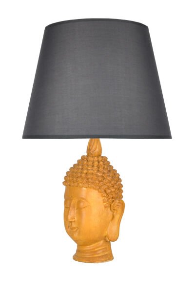 qdec Modern Dizayn Büyük Buda Abajur Sarı Gri