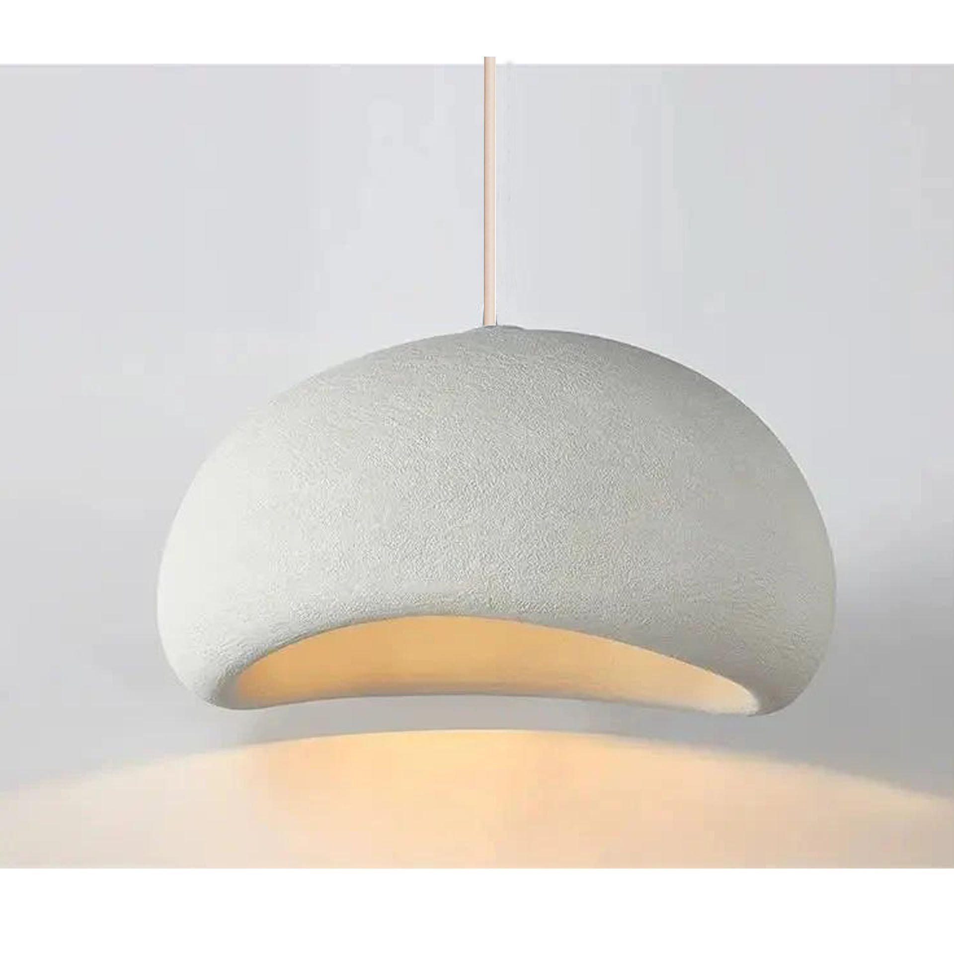 qdec İskandinav Beton Avize 40 cm Beyaz