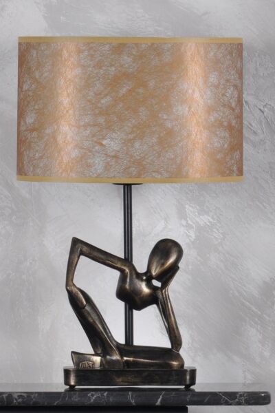 qdec Modern Dizayn İnsan Abajur Gold Gold