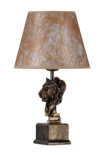 qdec Modern Dizayn Aslan Abajur Gold Gold