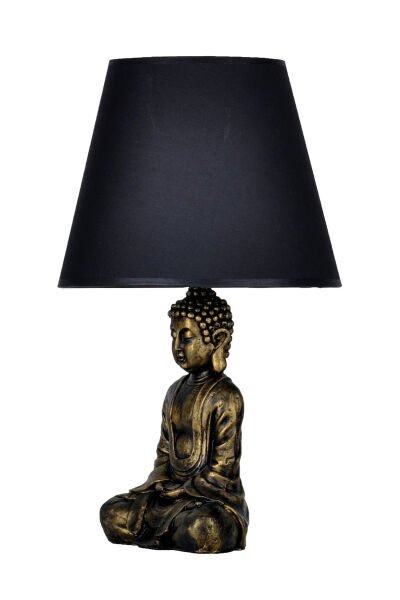 qdec Modern Dizayn Buda Abajur Gold-Siyah