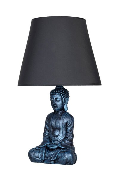 qdec Modern Dizayn Buda Abajur Turkuaz-Gri