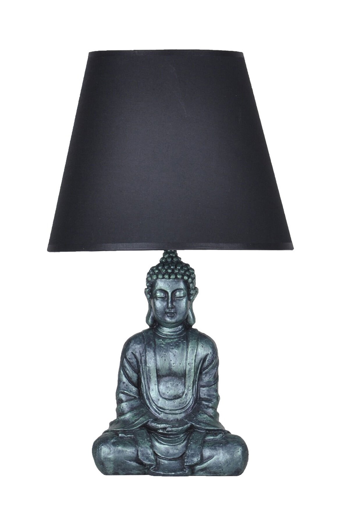 qdec Modern Dizayn Buda Abajur Yeşil-Siyah