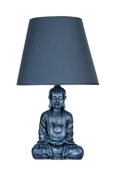 qdec Modern Dizayn Buda Abajur Turkuaz-Lacivert
