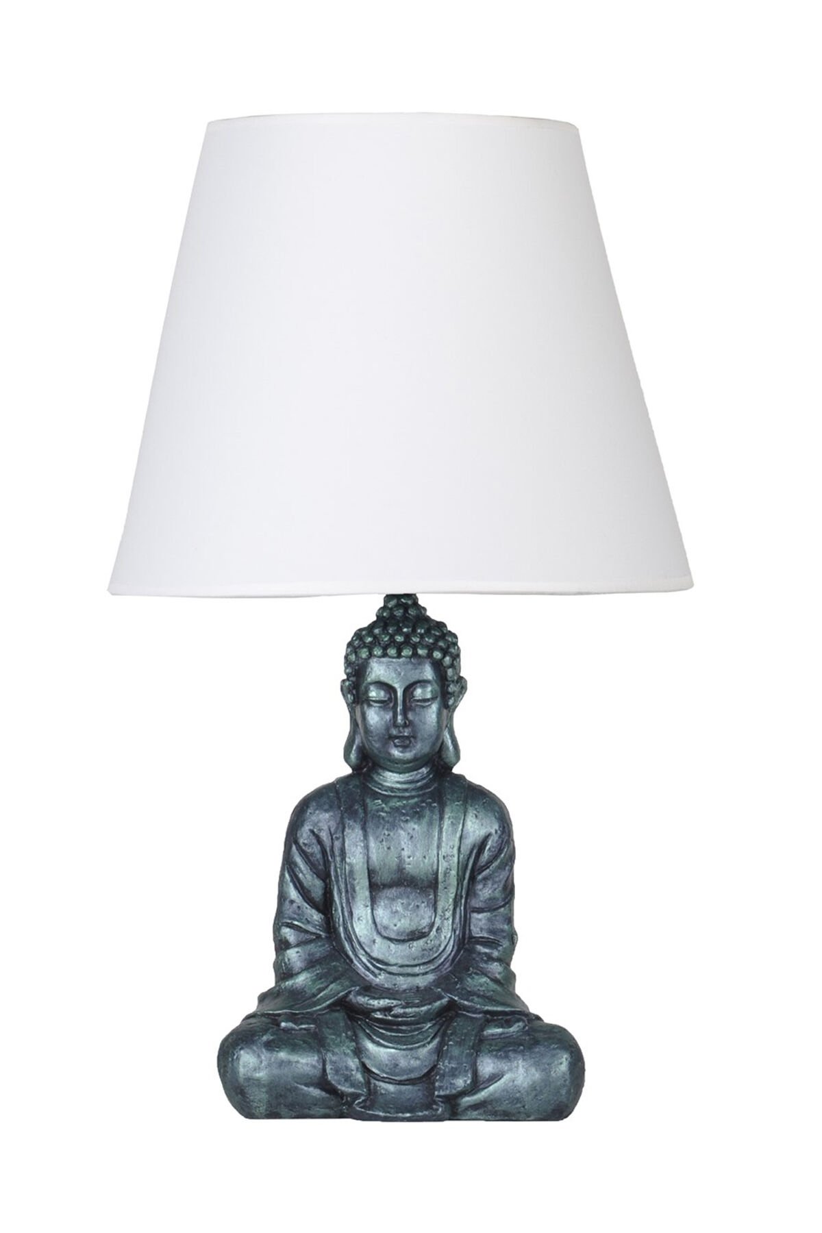 qdec Modern Dizayn Buda Abajur Yeşil-Beyaz