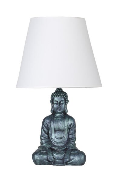 qdec Modern Dizayn Buda Abajur Yeşil-Beyaz