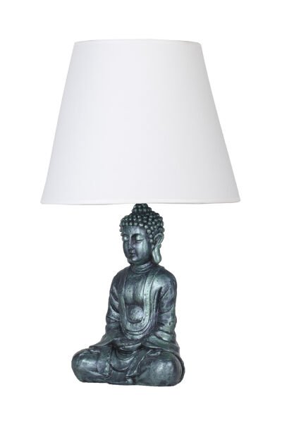 qdec Modern Dizayn Buda Abajur Yeşil-Beyaz