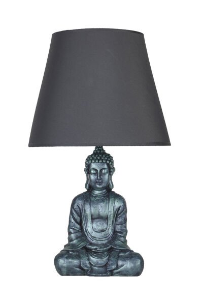 qdec Modern Dizayn Buda Abajur Yeşil-Gri