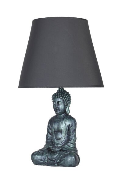 qdec Modern Dizayn Buda Abajur Yeşil-Gri