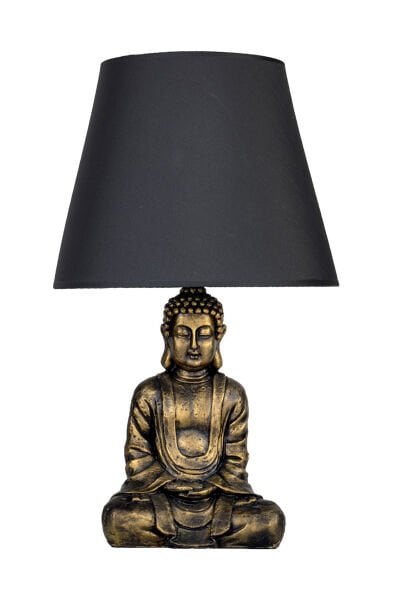 qdec Modern Dizayn Buda Abajur Gold-Gri