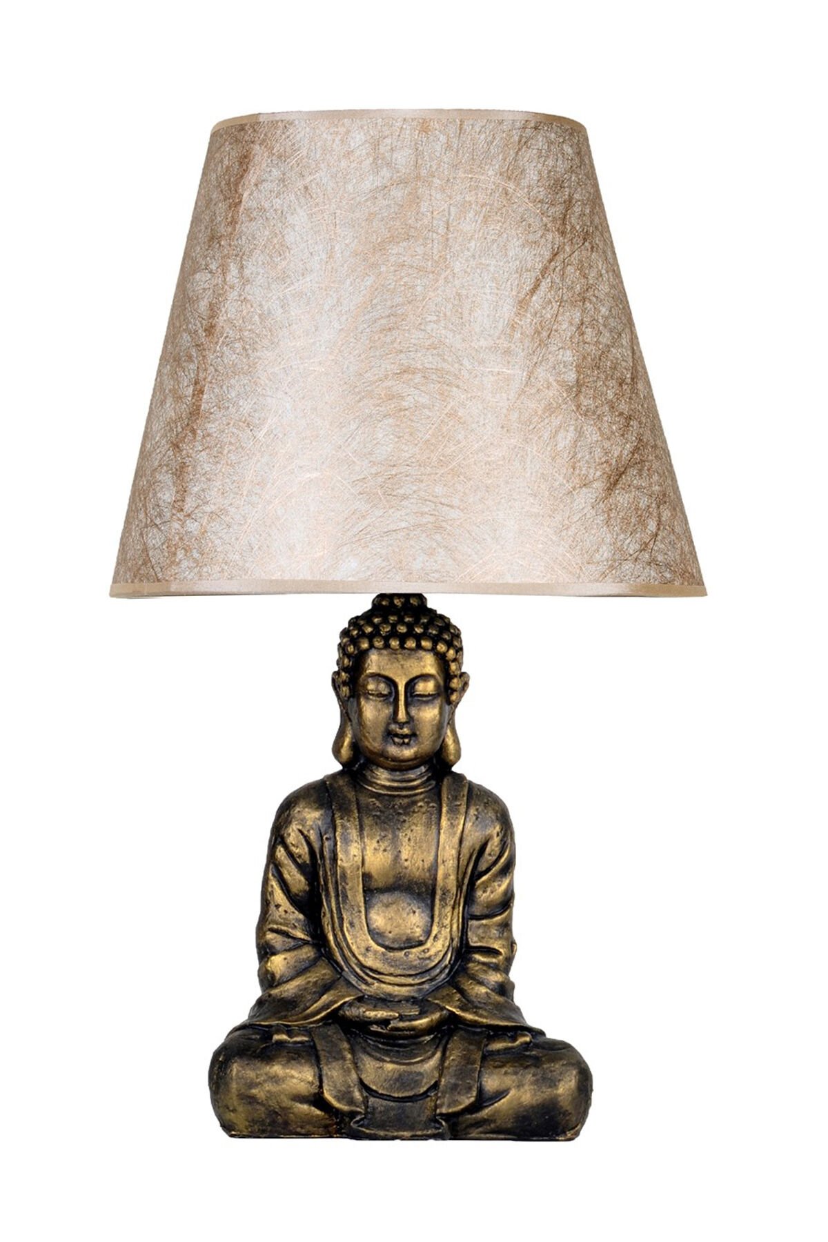 qdec Modern Dizayn Buda Abajur Gold-Gold