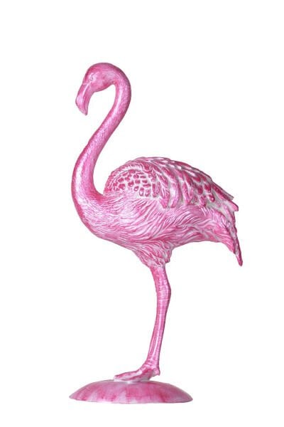 qdec Modern Dizayn Flamingo Biblo Pembe